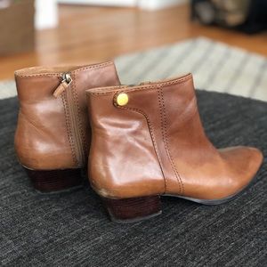 Franco Sarto booties cognac size 9